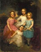 John Wesley Jarvis Adrian Baucker Holmes Children oil painting on canvas